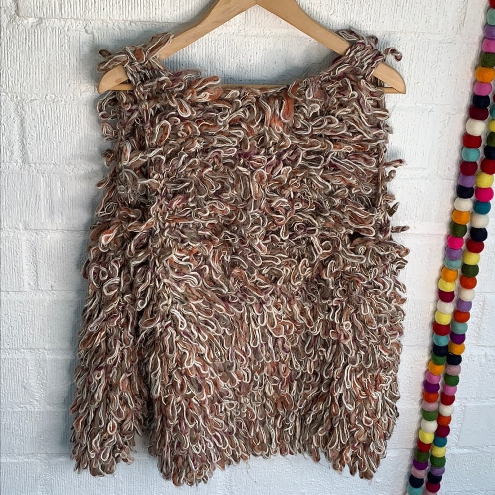 Anthropologie Hand Knit by Ollie Open Sweater Vest - Picture 7 of 7
